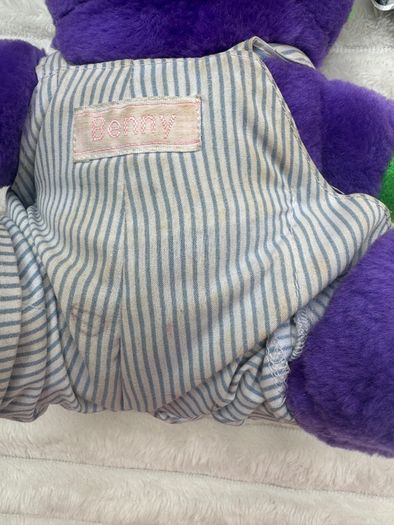 Nuzzlers Plush Purple Benny Dirty Vintage Please see pictures