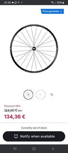 mavic Crossmax Disc 29' front wheel 15x110mm boost with/without trye