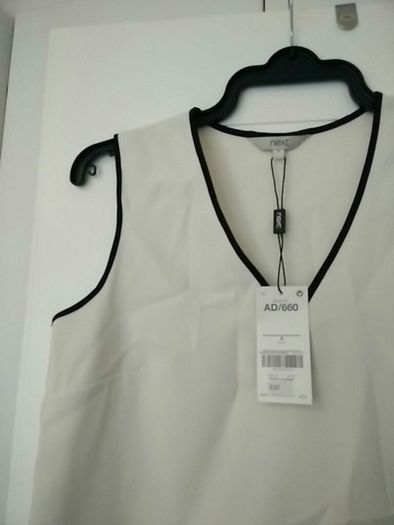 Next Sleeveless Cream Blouse BNWT