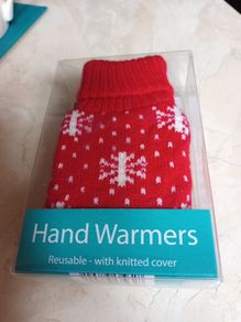 Hand Warmer - Reusable With Knitted Cover.  In Original  Packaging.