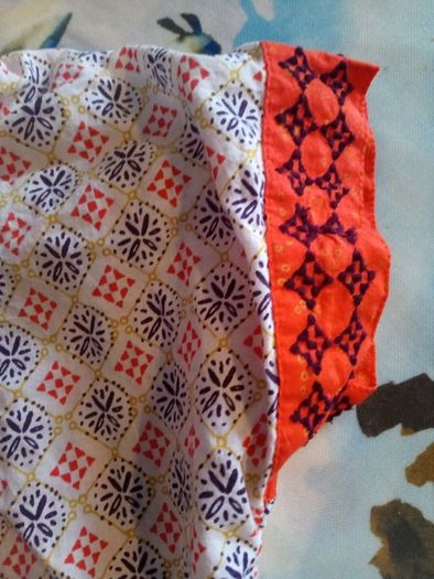 DP...am beautiful orange top with pretty details