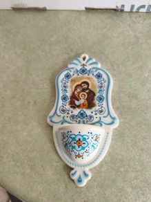 Ceramic-effect polymer holy water Font