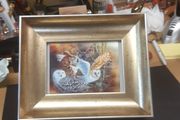 Owl holographic picture