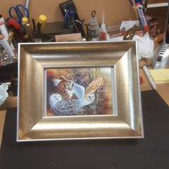 Owl holographic picture