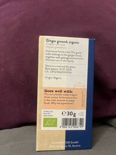 ginger turmeric powder 100% pure organic