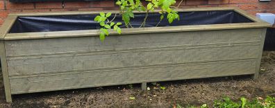 Wooden planter