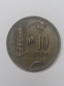 coin Lithuania 1925 10 Centu Cents Coin