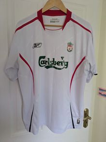 Authentic Liverpool 2005 away Reebok jersey shirt large mens