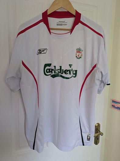 Authentic Liverpool 2005 away Reebok jersey shirt large mens