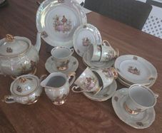 Vintage Chodziez 24 Piece Lustreware Tea Set