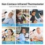 Medical Temperature Infrared Thermometer Forehead Digital Non-contact Thermomete or Finger Blood oxygen saturation Oximeter LED Image 6