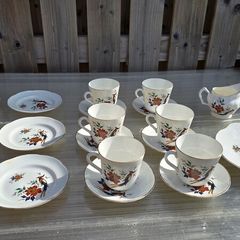 set of porcelain dishes