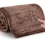Silk Touch Warm Fleece Blankets - Teal Throws for Sofa Fluffy Blanket Bed Throw for Bedroom, Couch, Travel, Kids (MULTIPLE COLOURS, SIZES) Image 8