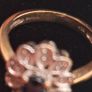 Vintage 9ct yellow gold sapphire and diamonds Image 2