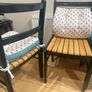 Set of 4 Dark Green Wooden Dining Chairs with Cushions Image 3