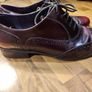 Clarks Burgundy Leather Brogues Size 40 Image 2