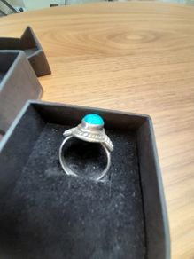 silver turquoise ring
