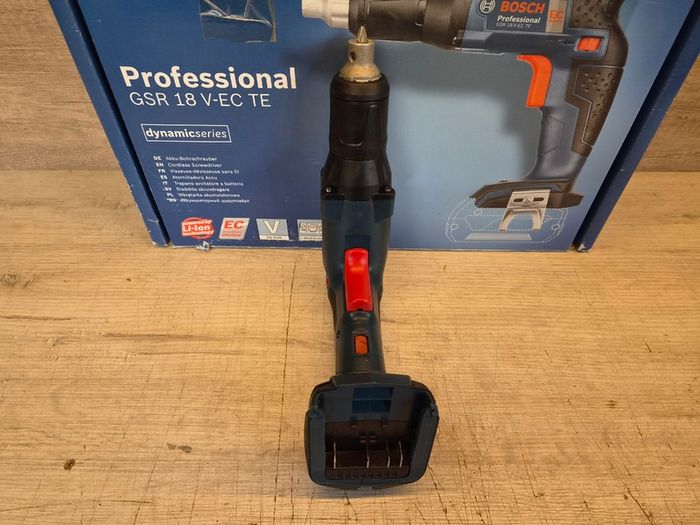 Bosch 18V Cordless Drywall Screwdriver GSR 18V-EC TE (max. Torque: 25Nm, 1/4" Internal Hexagon, Without Battery