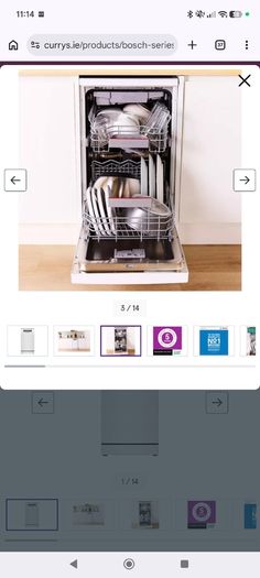 2 yr old BOSCH Series 4 Slimline WiFi-enabled Dishwasher - White - still under warranty