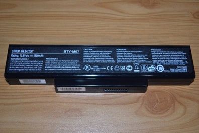 BTY M67 Laptop Battery For Asus, MSI, BenQ, Advent