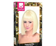 Blonde wig short bangs halloween costume