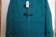 Teal Toggle Coat - Size 14