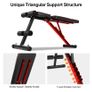 Adjustable Weight Bench Foldable Workout Bench with Incline Decline Flat Weight Lifting Sit Up Ab Bench for Exercise Image 3