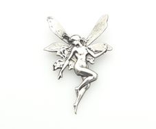 Vintage 1989 Sterling Silver Fairy Brooch, Full Birmingham Hallmarks