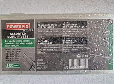 Powerfix assorted blind rivets