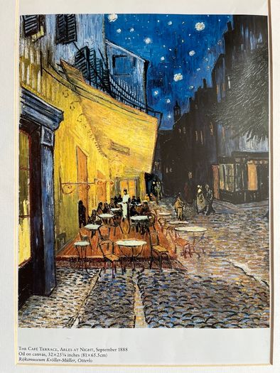 Van Gogh print - The Cafe Terrace, Arles at Night (1888)