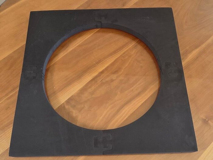 Used Red square  dartboard surround