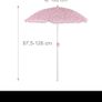 Kids table set. Outdoor furniture set. Kids camping set. 4-Piece set: Kids ensemble with 2 folding chairs, table and parasol. Picnic table. Image 4