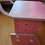 pink kids study desk and chair Image 6
