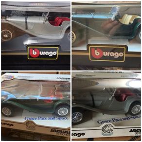 Jaguar SS100 lot of four Scale 1/18 Burago
