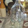 Vintage Style 1.75L Clear Glass Liquor Bottle Jug with Handle, Postage Available or Collection Image 2