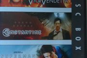 Trilogy Comic Books Movie Boxset - V for Vendetta [2005] / Superman Returns [2006] / Constantine [2005] [3xMovie DVD]