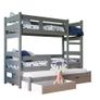 Triple Bunk Bed | 3 Beds, Drawers & Mattresses Included Image 6