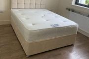 Small Double and standard double bed with headboard and mattress