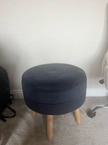 Navy footstool