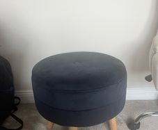 Navy footstool
