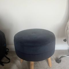 Navy footstool