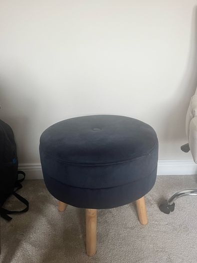Navy footstool