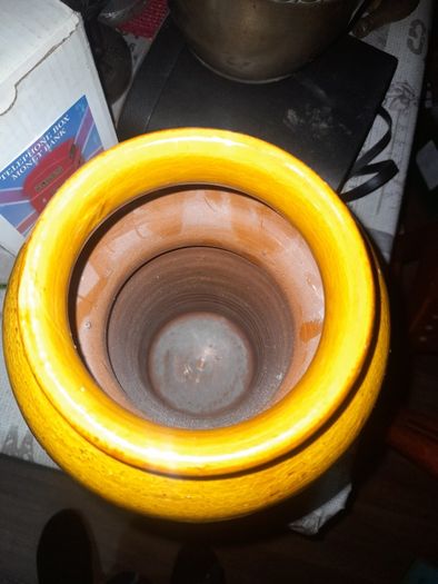 Beautiful Rare Old Vintage Italian Salt Glaze Bitossi Pottery Vase Postage Available or Collection
