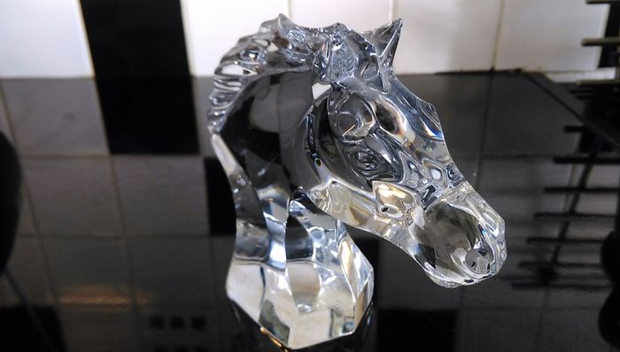 Baccarat crystal Horse figurine