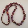 Vintage African Style Beautiful Eyes Glass Beads Strand 22 inches Image 8