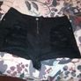 beautiful new misguided black rib shorts Image 5