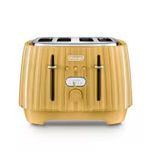 Yellow Gold Kettle and Toaster Set