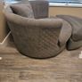 DFS Swivel chair with footstool Image 3