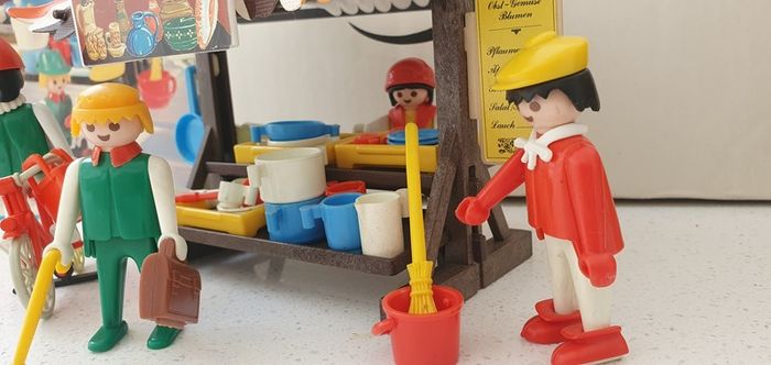 Vintage 1974 Playmobil Market Stall Set