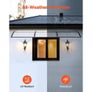 Awnings for Door Entrance, 38 x 117 in, Exterior Front Door Window Awnings with Drainage & ABS Bracket, Rain Snow Sun Protection Image 6